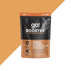 Go! Solutions Booster Immune Health Minced Chicken + Salmon with Gravy Wet Cat Food