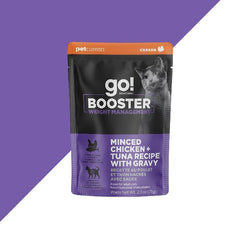 Go! Solutions Booster Weight Management Minced Chicken + Tuna with Gravy Wet Cat Food