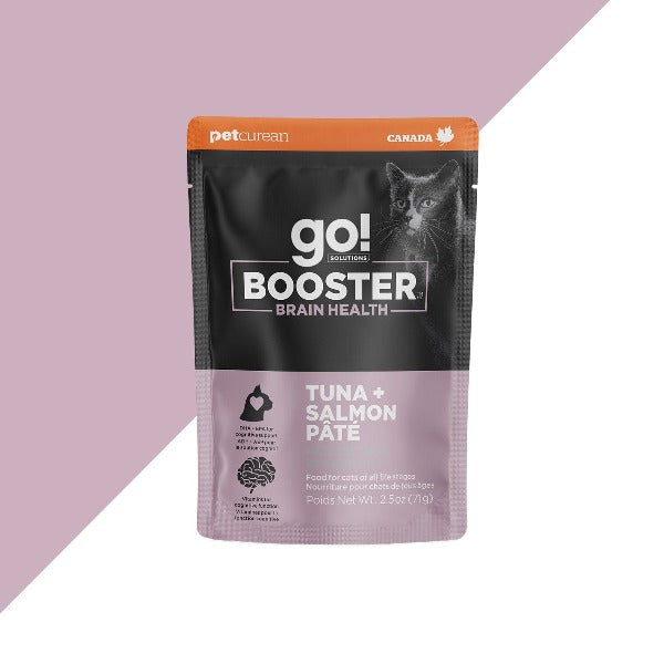 Go! Solutions Booster Brain Health Tuna + Salmon Pate Wet Cat Food