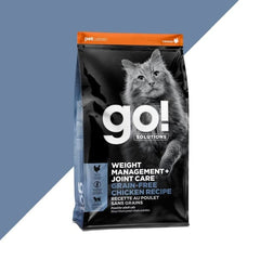 Go! Solutions Weight Management + Joint Care, Grain-Free Chicken Recipe Dry Cat Food, 8 lb