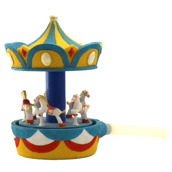 Carousel Spinning Aquarium Ornament