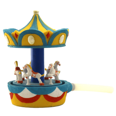 Carousel Spinning Aquarium Ornament