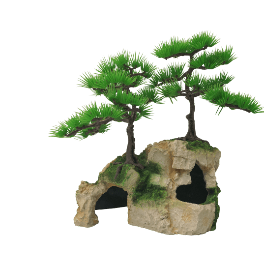 Fish Gear Cave & Tree Aquarium Ornament