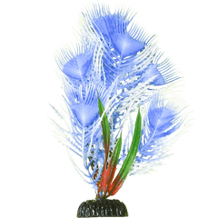 Fish Gear Blue Peacock Aquarium Plant (8")