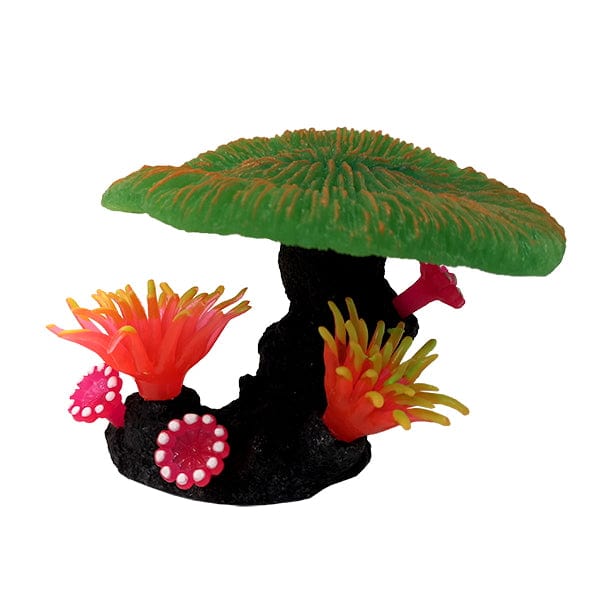 Fish Gear Glow Fungia Silicone Aquarium Ornament