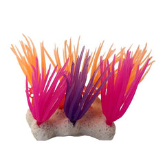 Fish Gear Glow Grass Orange Silicone Aquarium Plant