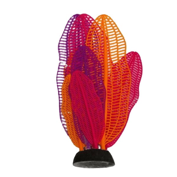 Fish Gear Glow Multi-Colour Laceleaf Silicone Aquarium Plant (7")