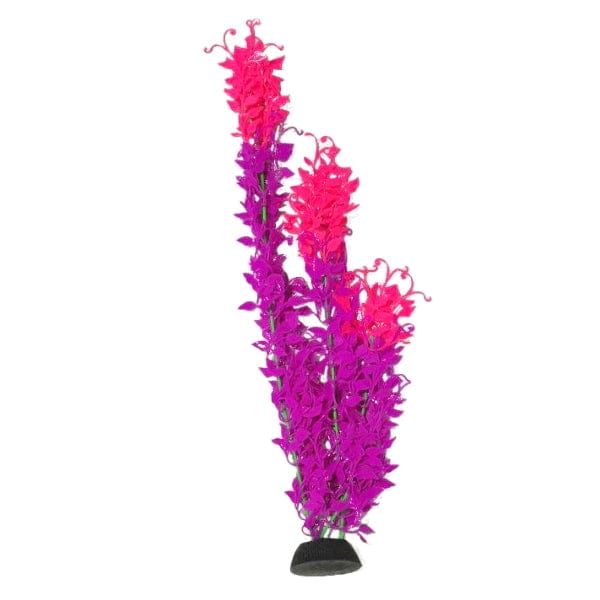 Fish Gear Glow Pink /Purple Ivy Silicone Aquarium Plant (13")