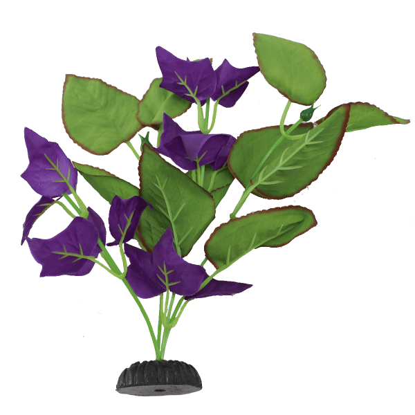 Fish Gear Green Bacopa & Purple Ivy Silk Aquarium Plant (8")