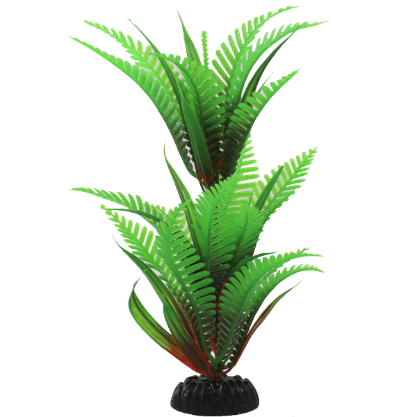 Fish Gear Green Fern Plastic Aquarium Plant (8")