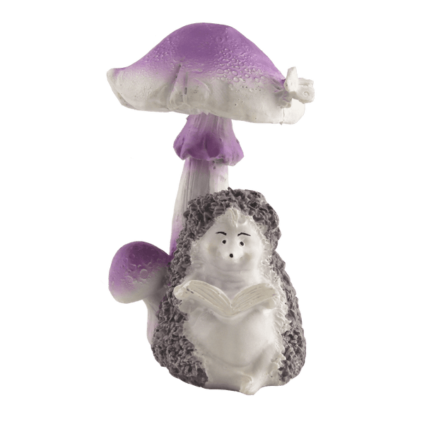 Fish Gear Hedgehog & Mushroom Aquarium Ornament