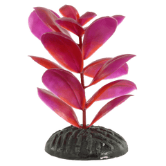 Fish Gear Magenta Bacopa Plastic Betta Plant (4")