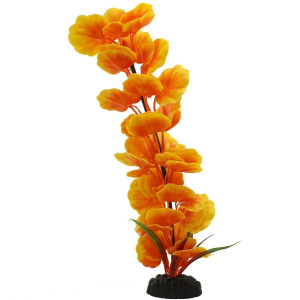 Fish Gear Orange Cardamine Plastic Aquarium Plant (12")