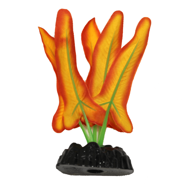 Fish Gear Orange Crypt Silk Betta Plant (4")