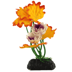 Fish Gear Orange Pink Lotus Silk Betta Plant (4")