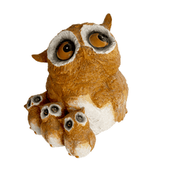 Fish Gear Owl Babies Aquarium Ornament
