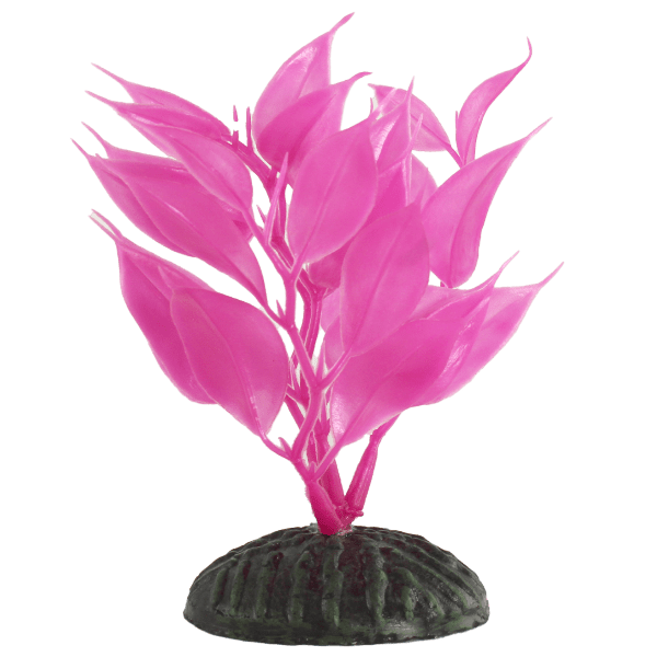 Fish Gear Pink Hygrophila Plastic Betta Plant (4")