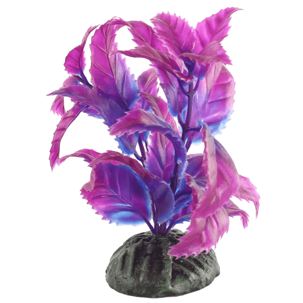 Fish Gear Pink & Purple Ivy Plastic Betta Plant (4")