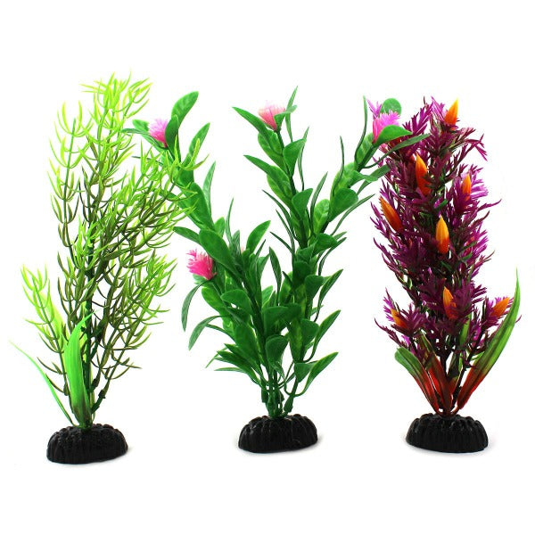 Fish Gear Plastic Aquarium Plant 3-Pack (8")