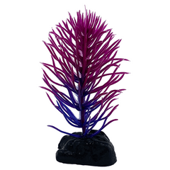 Fish Gear Purple Hornwort Plastic Betta Plant (3")