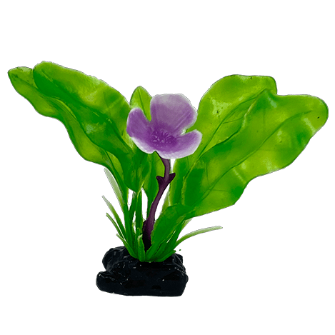 Fish Gear Purple Lily Plastic Betta Plant (3")