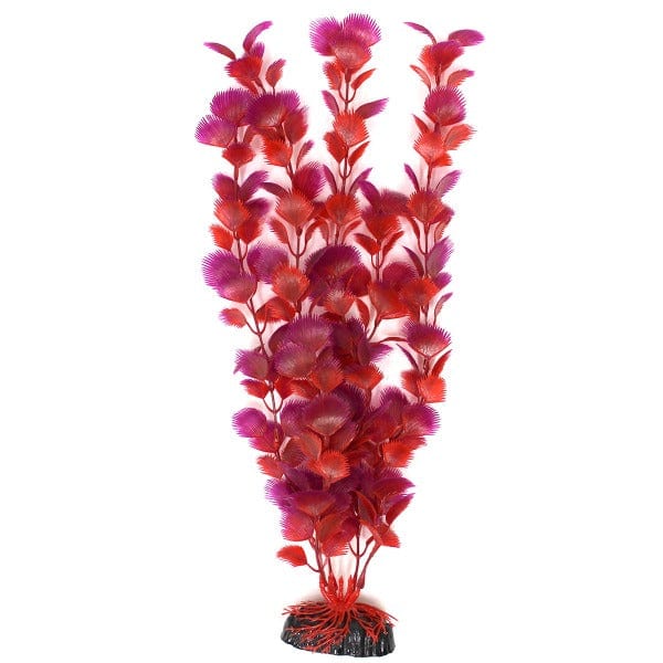 Fish Gear Red Palm Plastic Aquarium Plant (16")