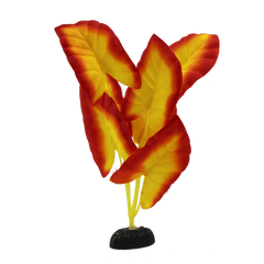 Fish Gear Red & Yellow Arrowhead Silk Aquarium Plant (8")