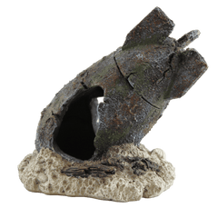 Fish Gear Sunken Bomb Aquarium Ornament