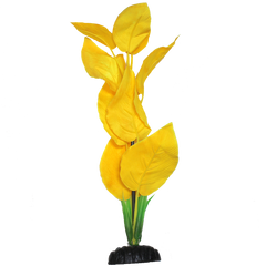 Fish Gear Yellow Crypt Silk Aquarium Plant (12")