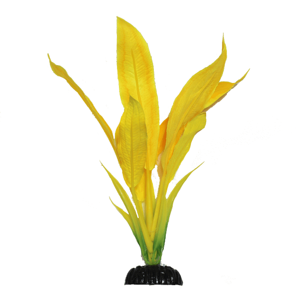 Fish Gear Yellow Sword Silk Aquarium Plant (8")