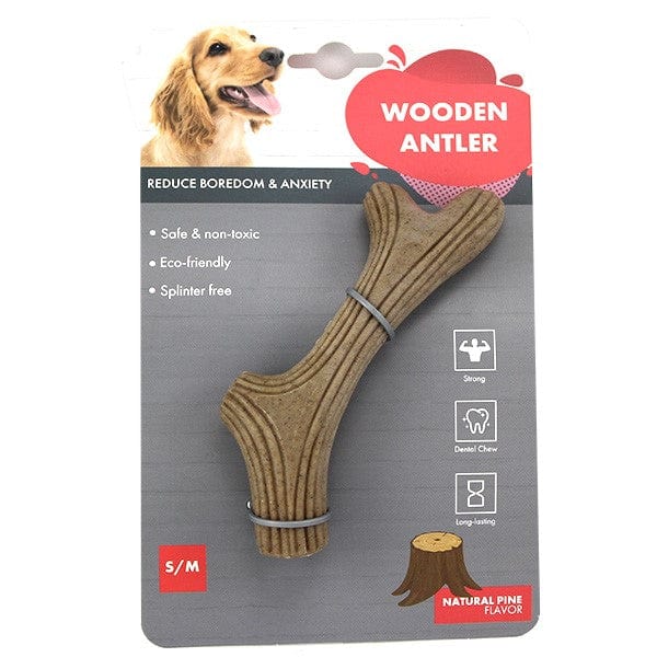 Good Dog Nylon Wood Blend Antler Chew Toys