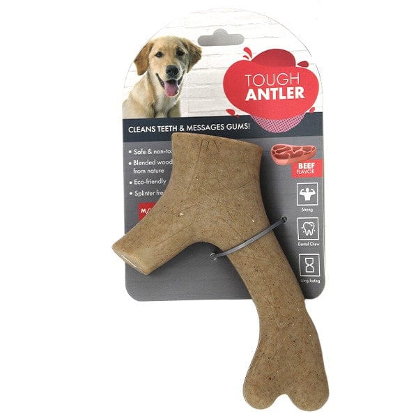 Good Dog Nylon Wood Blend Tough Antler Chew Toys