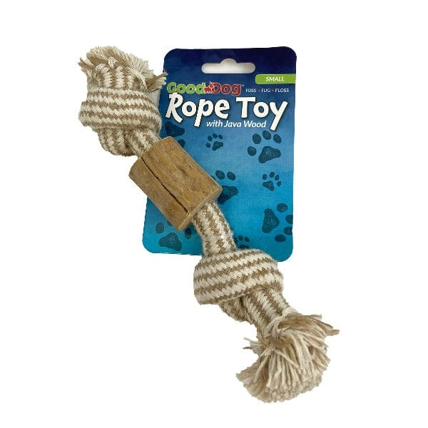 Good Dog Rope & Java Wood Dog Toy; Available in 3 Styles