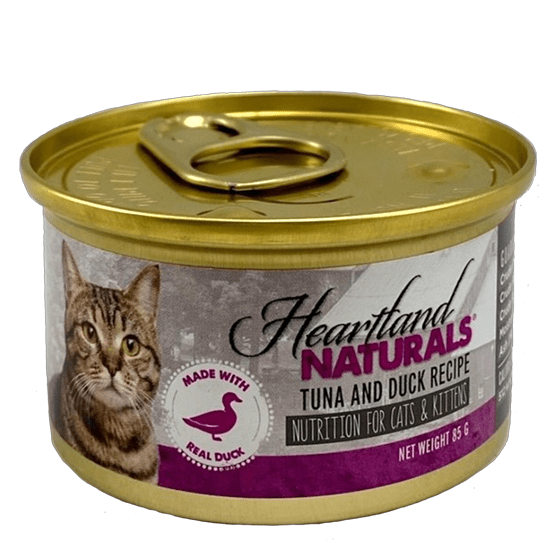 Heartland Naturals Tuna & Duck Recipe Canned Nutrition For Cats & Kittens