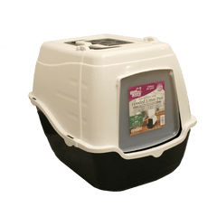 Here Kitty Deluxe High Back Easy Scoop Hooded Litter Pan