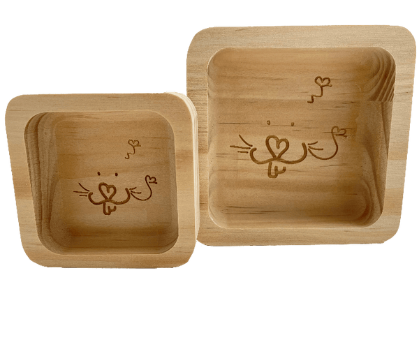 Moss Hollow Square Bowls