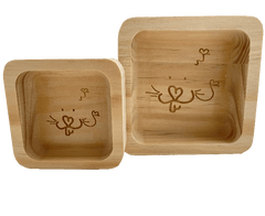 Moss Hollow Square Bowls