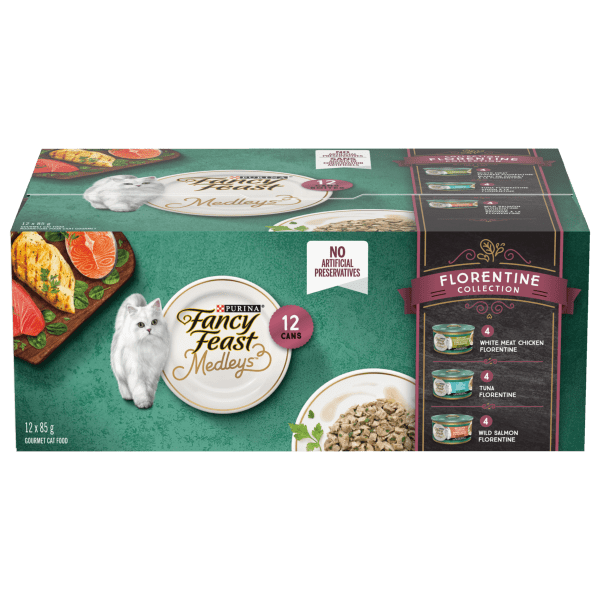 Fancy Feast Medleys Florentine Collection Canned Cat Food Variety Pack