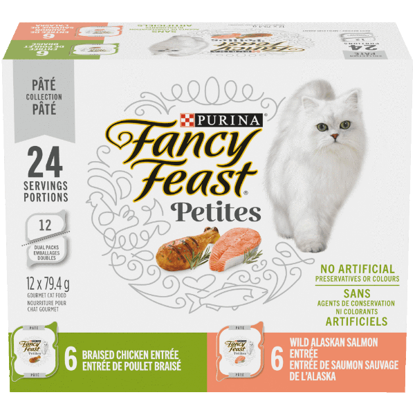 Fancy Feast Petites Pate Collection Wet Cat Food Variety 12 Pack