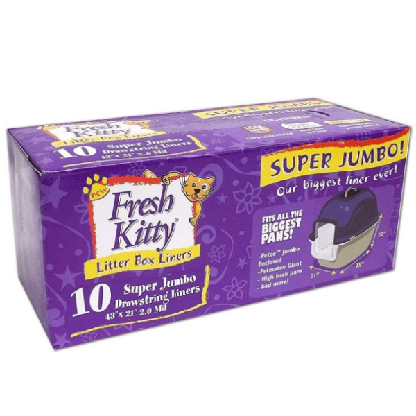 Fresh Kitty Super Jumbo Drawstring Litter Box Liners