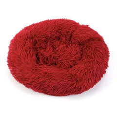 Cozy round bed for large pets