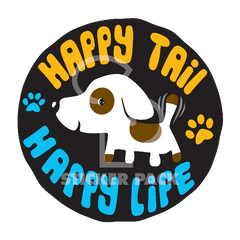 Sticker Pack Happy Tail Happy Life; Large Sticker