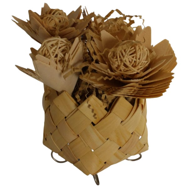 Verdant Blooming Pot Bird Toy