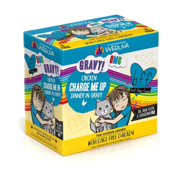 B.F.F. Charge Me Up Chicken Dinner in Gravy Pouch Cat Food; 12 Pack (SPECIAL ORDER ITEM)
