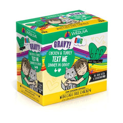 B.F.F. Text Me Chicken & Turkey Dinner in Gravy Pouch Cat Food; 12 Pack (SPECIAL ORDER ITEM)