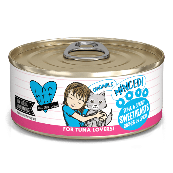 B.F.F. Tuna & Shrimp Sweethearts Canned Cat Food, 5.5oz