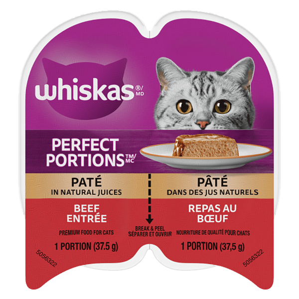 Whiskas Perfect Portions Beef Pâté Wet Cat Food