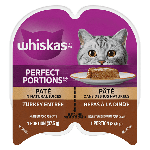 Whiskas Perfect Portions Turkey Pâté Wet Cat Food