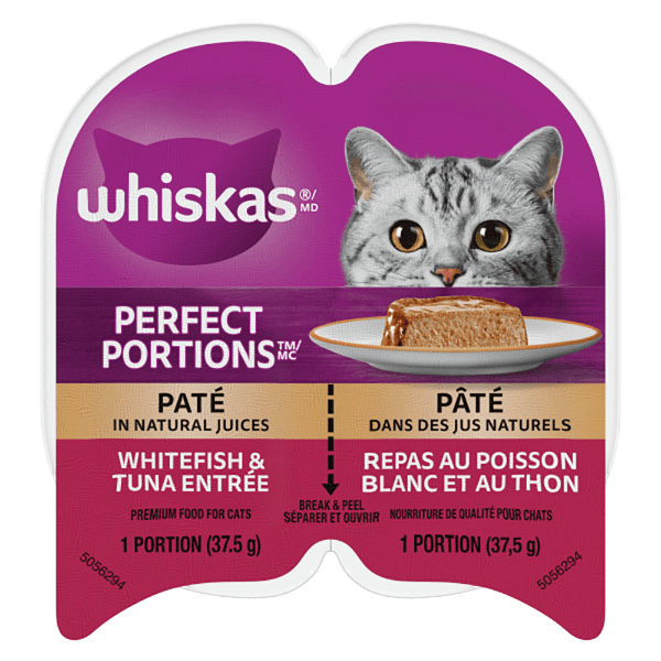 Whiskas Perfect Portions Whitefish & Tuna Pâté Wet Cat Food