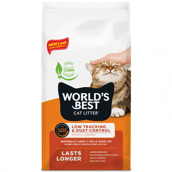 WORLD'S BEST Low Tracking & Dust Control Clumping Cat Litter, 28lb